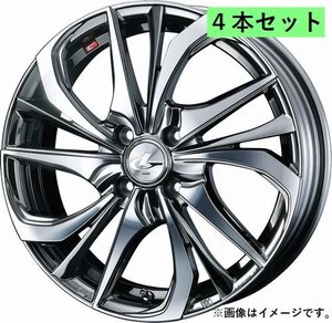 個人宅発送可能 ウエッズ Weds 17×6.5J +42 4穴 PCD100 BMCMC ホイール 4本セット LEONIS TE レオニス・ティーイー (38754)