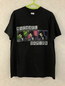 MICHAEL DAMIAN ROCK ON 1989 Tシャツ サイズL コピーライト 80s ビンテージ マイケルダミアン