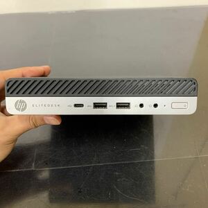 RL027.型番：HP EliteDesk 800 G3 Mini 35W.0517. i3 詳細不明.メモリ 8GB.HDD 500GB.ジャンク