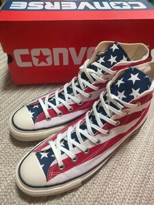 新品 定価9350 CONVERSE ALLSTAR HI コンバース オールスター ハイカット 27cm STARS＆BARS 星条旗 ハイカット 赤 紺 レッド US8.5