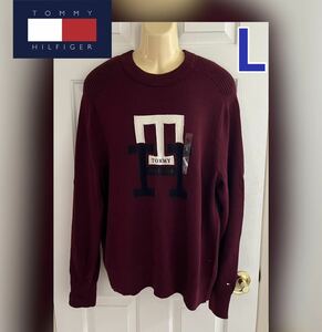 【送料無料】新品■TOMMY HILFIGER トミーヒルフィガー メンズ ニット セーター L（日本L～LL）TH