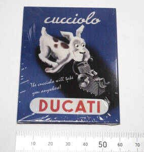 DUCATI Cucciolo マグネットカード ◆デュカティ(SSR Ducati/ドゥカティ) 最初のバイク・Cucciolo(クッチョロ／子犬)の可愛いマスコット