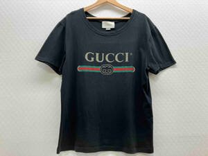 GUCCI グッチ Tシャツ ロゴ ウオッシュド オーバーサイズ 半袖 メンズ 440103 X3F05 サイズM 店舗受取可