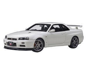 AUTO art 77406 1/18 日産 スカイライン GT-R （R34） Vスペック II （ホワイトパール）