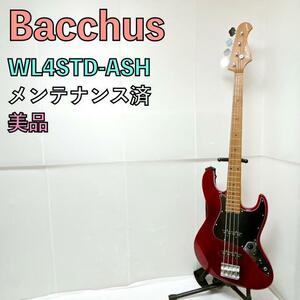 美品 Bacchus バッカス WL4STD-ASH 赤 Woodlineモデル