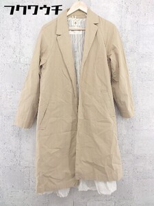 ◇ ◎ Ray BEAMS レイ ビームス ライナー付き 長袖 コート サイズ0 ベージュ レディース