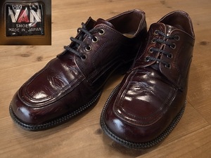 日本製 VAN SHOES ヴァン 革靴 Uチップ レザーシューズ 茶 IVY サイズ 24EE 約２４㎝