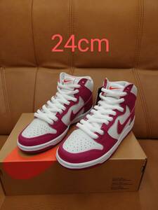 Nike SB Dunk High Orange Label Sweet Beet ナイキ SB ダンク ハイ オレンジレーベル スウィートビート ピンク 白 DQ4485-600　24cm