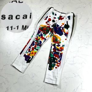 【極美品】sacai サカイ　19ss ドッキングパンツ　総柄　ランウェイ着用