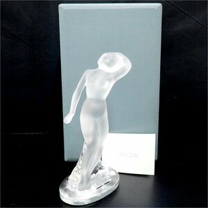 【箱付き/美品】LALIQUE/ラリック 『ダンサー』 フランス 女性像/裸婦像/オブジェ/彫刻 高級ガラス工芸 クリスタル インテリア【19】