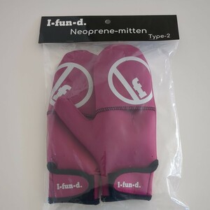 I-fun-d Neoprene-Mitten Type-2” POP PINK ネオプレーンミトン Quest クエストスノーボード オフトレ