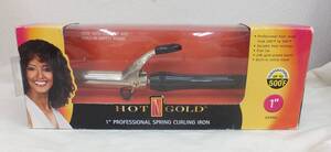 【未使用未開封品・動作未確認ジャンク】★HOT N GOLD PROFESSIONAL SPRING CURLING IRON 