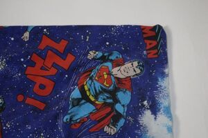 【USEDレア美品MARVELHEROスーパーマンボックスタイプベッドシーツ】マーベルコミックス漫画映画SUPERMANビンテージvintage