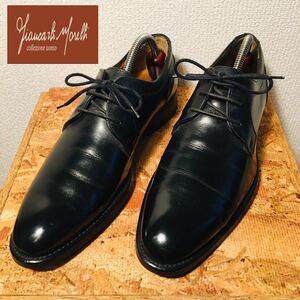 （161）ジャンカルロモレリ　プレーントゥ 革靴 紳士靴　39(24.5-25cm相当) 黒 ストレートチップ REGAL