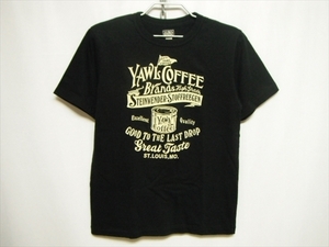 【K356】送料無料★美中古品★GUNZ ガンズ 半袖Tシャツ Mサイズ 日本製 ワンウォッシュ YAWL coffee アメカジ バイカー