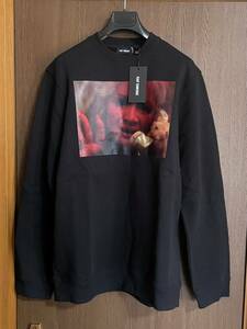 黒M新品62%off RAF SIMONS フォトプリント スウェット シャツ 19AW size M 黒 ラフシモンズ メンズ 長袖 トレーナー ブラック