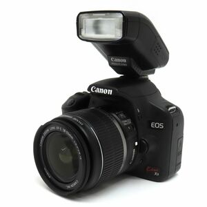 105s Canon キヤノン EOS Kiss X3 レンズキット フラッシュ(270EX)付き デジタル一眼レフカメラ ※中古