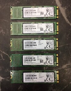 1円～ ■ M.2　SSD　256GB　5点　まとめ売り　Samsung　データ消去済　動作可