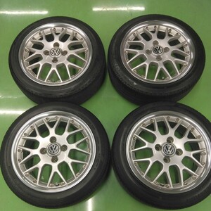 VW純正 BBS RS772リムポリッシュ仕様4穴4本165/55R15コンパクトカーカスタム軽バン軽トラタントスペーシアN-BOXスタッドレス用等