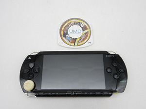 ★sz1396　プレイステーションポータブル　PSP-1000　本体　ピアノ・ブラック　ソフト付き　バッテリーパック欠品　通電確認済★