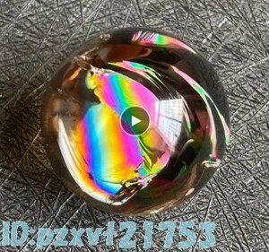 Ep1856: 虹色 ボール レインボークリスタル 球 水晶玉 クォーツ スモーキー 水晶 パワーストーン 癒やし 運気アップ 置物 玉 原石 約2.5cm