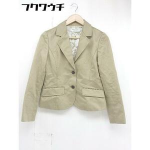 ◇ Spick & Span スピック＆スパン 2B 長袖 テーラードジャケット サイズ38 ベージュ レディース