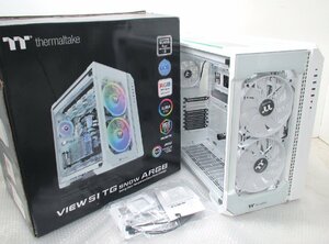 ■◆美品 thermaltake VIEW51TG SNOW ARGB サーマルテイク　フルタワー　PCケース　強化ガラススイングドア