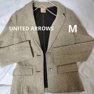 UNITED ARROWS 　テーラードジャケット レディース　ウール混紡　秋冬　アウター　ベーシック