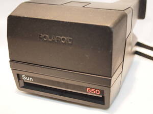 POLAROID600 LAND CAMERA SUN 650 FILM POLAROID 600 MADE IN USA シリアル番号 D2Q5438NB 中古経年変化有 動作未確認