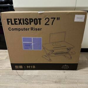 FLEXISPOT 座位・立位両用オフィスデスク 高さ調節可能昇降デスク 27スタンディングデスク ブラックM1B