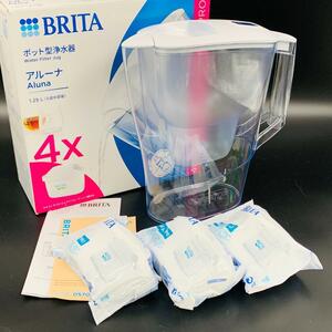 BRITA ブリタ ポット型浄水器 Aluna アルーナ ろ過水容量1.25L フィルターカートリッジ 3個入り