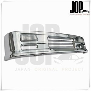 日野 デュトロ トヨタ ダイナ トヨエース 標準キャブ メッキ フロント バンパー W1685mm H340mm フォグランプ 取り付けステー 付き