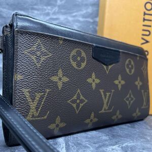 ■新型/RFID搭載■ ルイヴィトン LOUIS VUITTON 長財布 ジッピードラゴンヌ マカサー モノグラム レザー メンズ ブラック ビジネス M69407