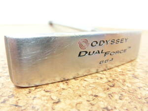 ♪ODYSSEY オデッセイ DUAL FORCE 664 デュアルフォース パター 34インチ 純正スチールシャフト 中古品♪T1362