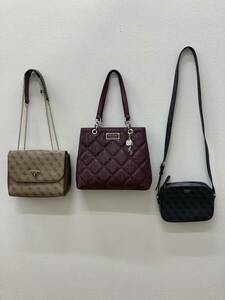 【♯7823～7825】GUESS　ゲス　バッグおまとめ　3点　1点未使用品　ショルダーバッグ　レディースバッグ