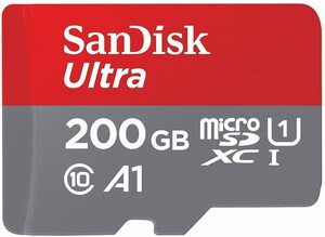 新品 未使用品 !! SanDisk Ultra microSDXC 200GB サンディスク　ウルトラ 