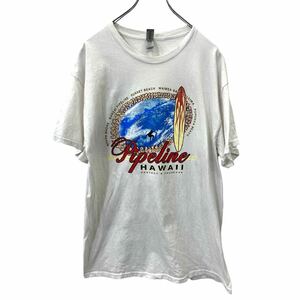 GILDAN 半袖 プリント Tシャツ Lサイズ ギルダン ホワイト 古着卸 アメリカ仕入 t2409-3629