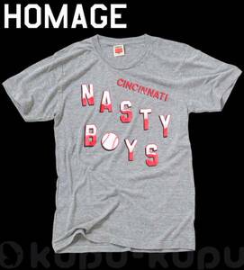 最後の1枚 HOMAGE Tシャツ/NASTY BOYS L size 新品デッドストック Lサイズ アメリカ製