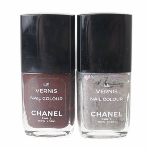 CHANEL シャネル ヴェルニ ネイルエナメル 2個セット ネイルカラー 94：METAL GRENAT／96：METAL ARGENT 13ml×2 NT Cランク