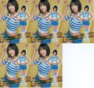 C9771 BBM【杉山日菜子】 2013 チアリーダー 華 5枚set 日本ハム FIGHTERS GIRL