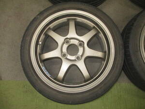 L880Kコペンに使用 A-TECH FINALSPEED 15X5.5J PCD100/4H OFF45 KUMHO ECSTA HS51付