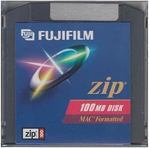 ZIPドライブ用（黒色）100MBメディア FUJIFILM ZIP MAC　未使用新品