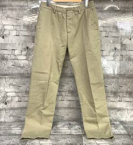 Maison Margiela メゾンマルジェラ Chino Gabardine Trousers チノ ギャバジン トラウザーズ チノパンツ ボタンフライ サイズ46 ベージュ