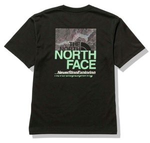 【M /送料無料】THE NORTH FACE ノースフェイス ショートスリーブハーフスウィッチングロゴティー NT32338 K ブラック Tシャツ