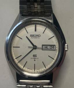 【OH済】 Grand Seiko グランドセイコー GS 自動巻き メンズ Hi-Beat 5646-7010 デイデイト オーバーホール ガラス交換済み