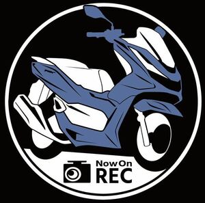 車種やカラー変更承ります　ホンダ　pcx ドライブレコーダー　ドラレコ　ステッカー　カッティングステッカー