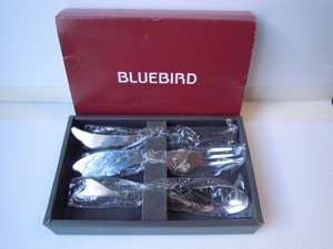 【三】雑貨売切◇　ＢＬＵＥＢＩＲＤ　カトラリー３点セット　ナイフ　フォーク　スプーン　動物　◇　