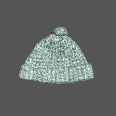 ［vintage］handmade bonbon knit cap