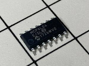 送料110円～ Microchip オペアンプ MCP6L04T-E/SL 4回路 低消費電力 表面実装 SOP14 4素子 クワッド QUAD SMD マイクロチップ 電子部品