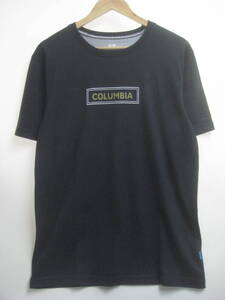 一点物!! COLUMBIA コロンビア ロゴプリントＴシャツ ボックスロゴ バックプリント